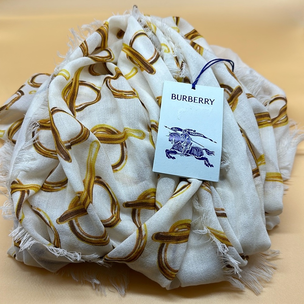 Burberry B Print Wool Scarf NWT